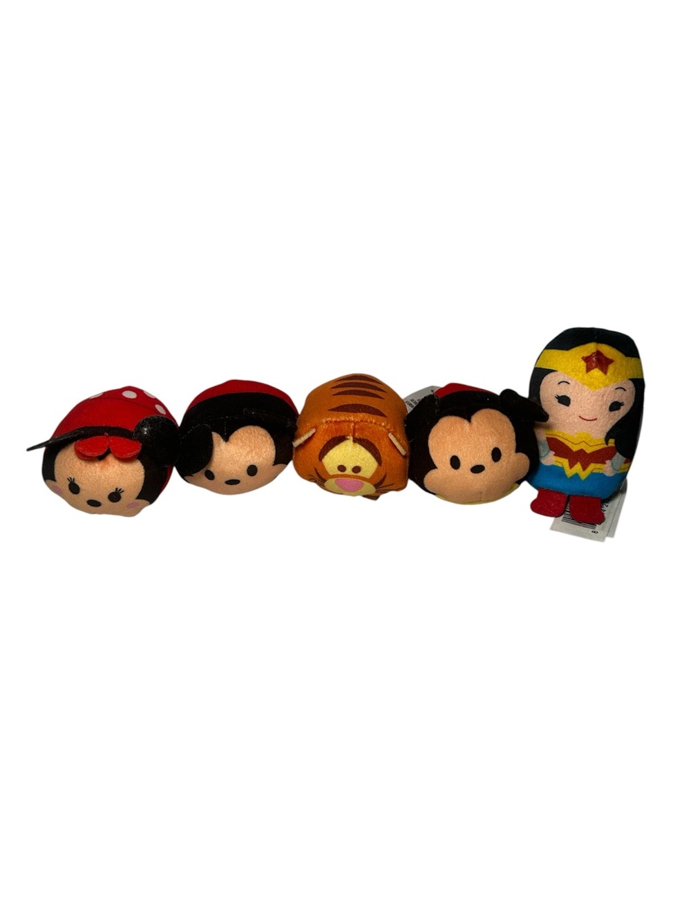 Disney Plush Tsum Tsum Bundle - Red, Black, Yellow, Orange, Blue